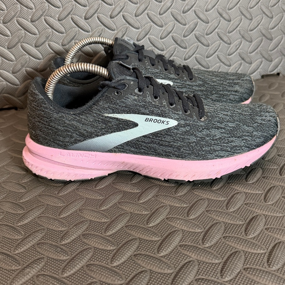 Brooks Launch 7 Running Shoes Size 7.5 Color Grey & Purple - Picture 4 of 10